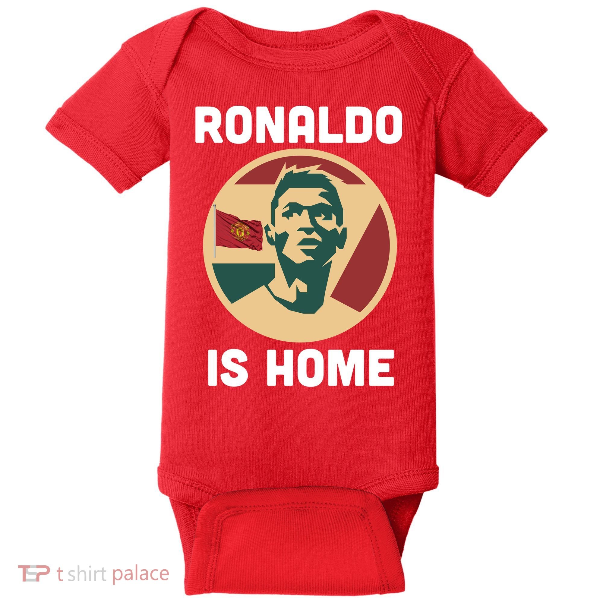 Ronaldo Is Home Manchester Baby Bodysuit