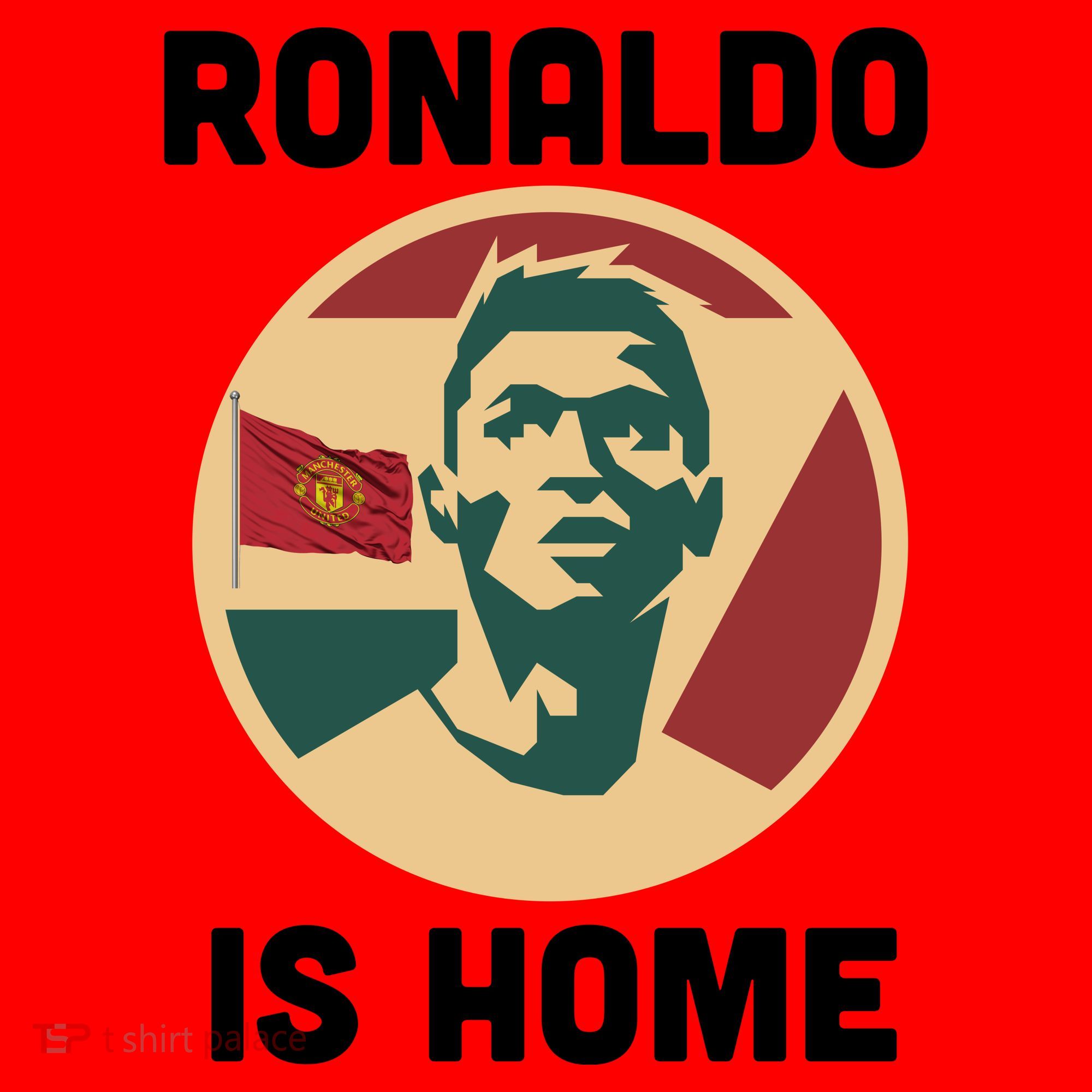 Ronaldo Is Home Manchester Santa Hat