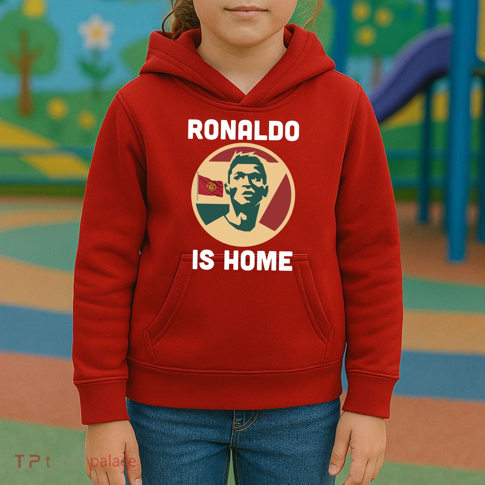 Ronaldo Is Home Manchester Kids Hoodie
