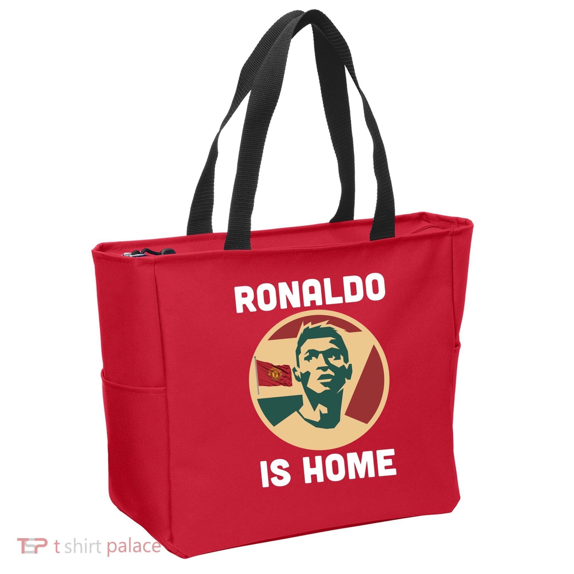 Ronaldo Is Home Manchester Tote Bag