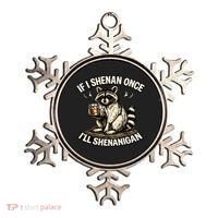 Raccoon If I Shenan Once I'll Shenanigan Ornament thumb 0
