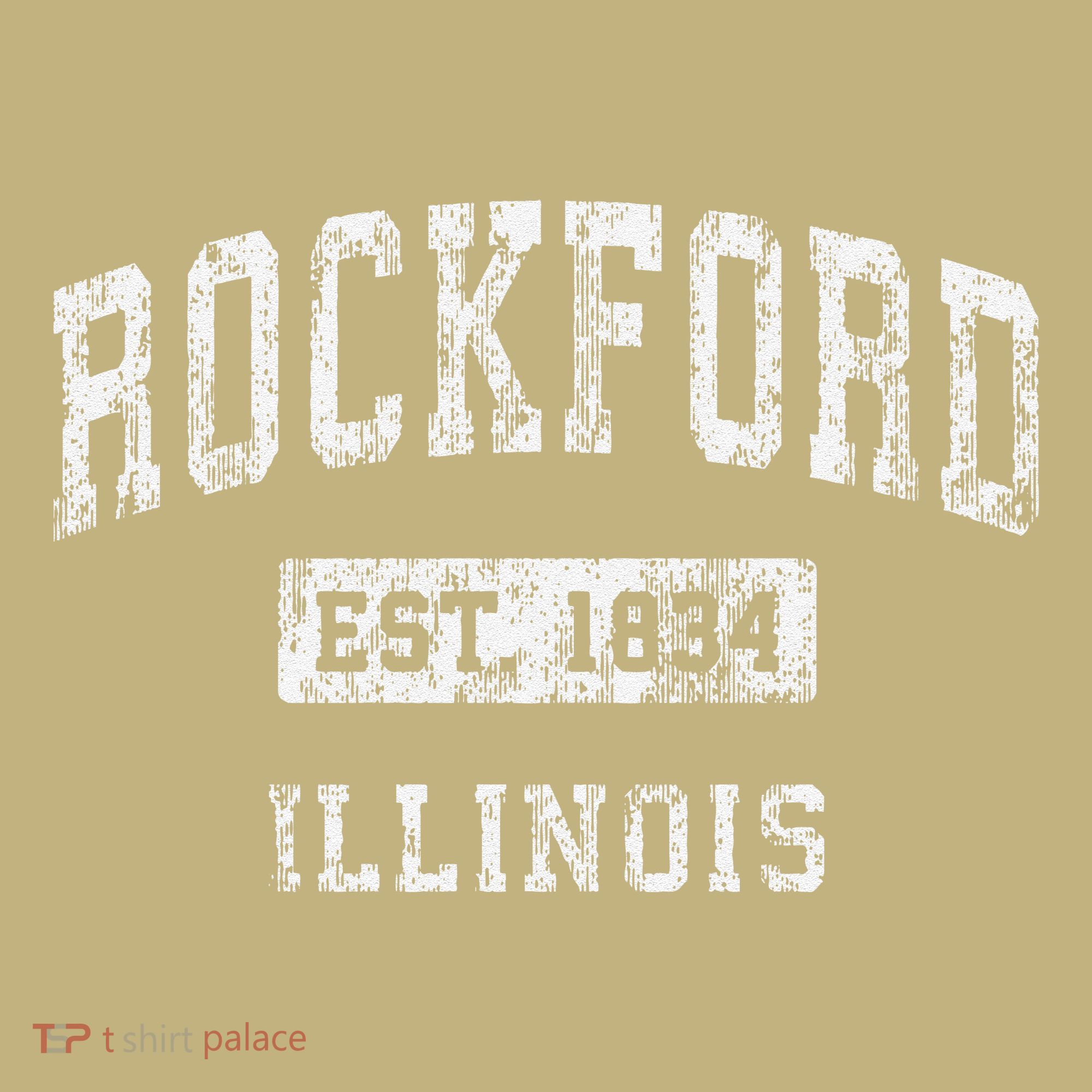 Rockford Illinois Il Vintage Established T-Shirt