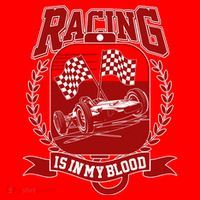 Racing Is In My Blood Santa Hat thumb 1