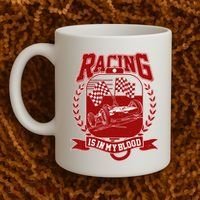 Racing Is In My Blood Coffee Mug thumb 2