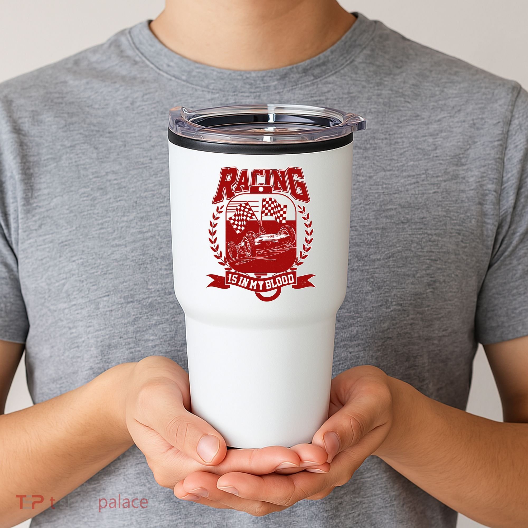 Racing Is In My Blood Tumbler