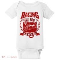Racing Is In My Blood Baby Bodysuit thumb 0