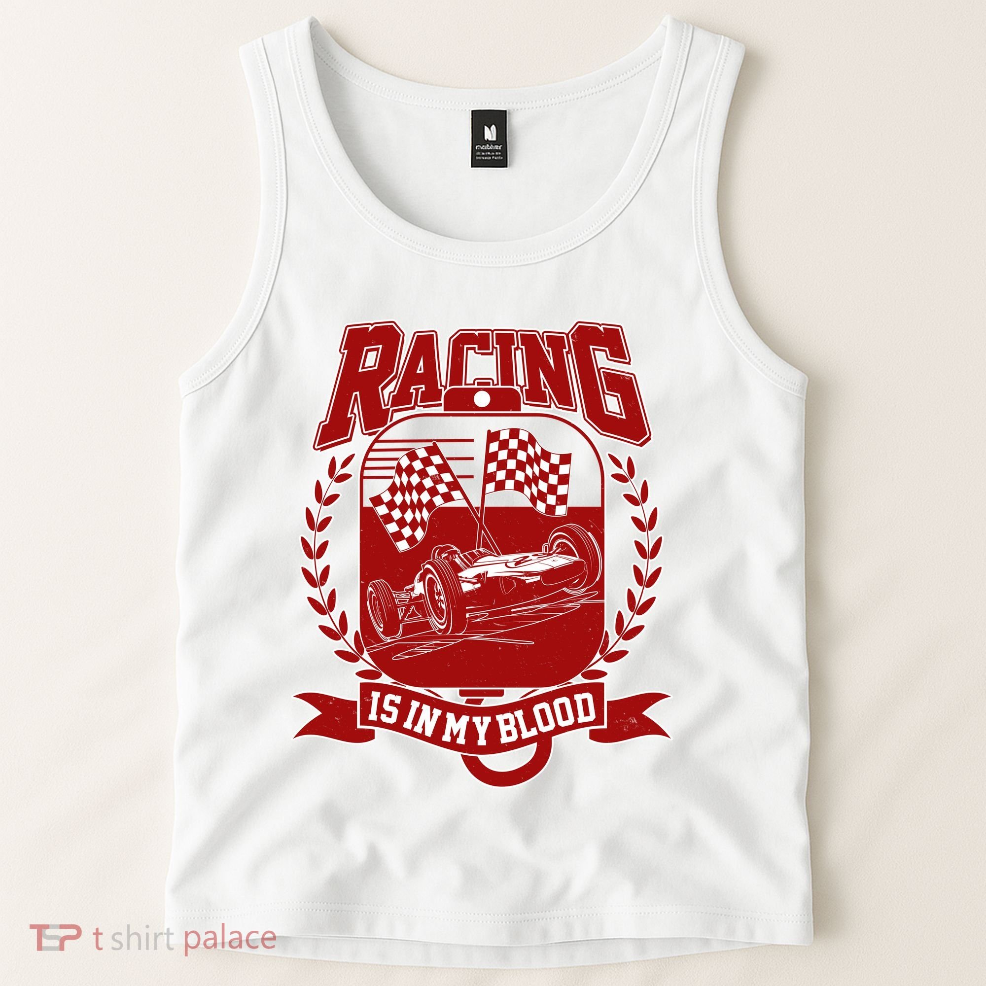 Racing Is In My Blood Tank Top
