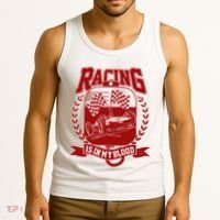 Racing Is In My Blood Tank Top thumb 3