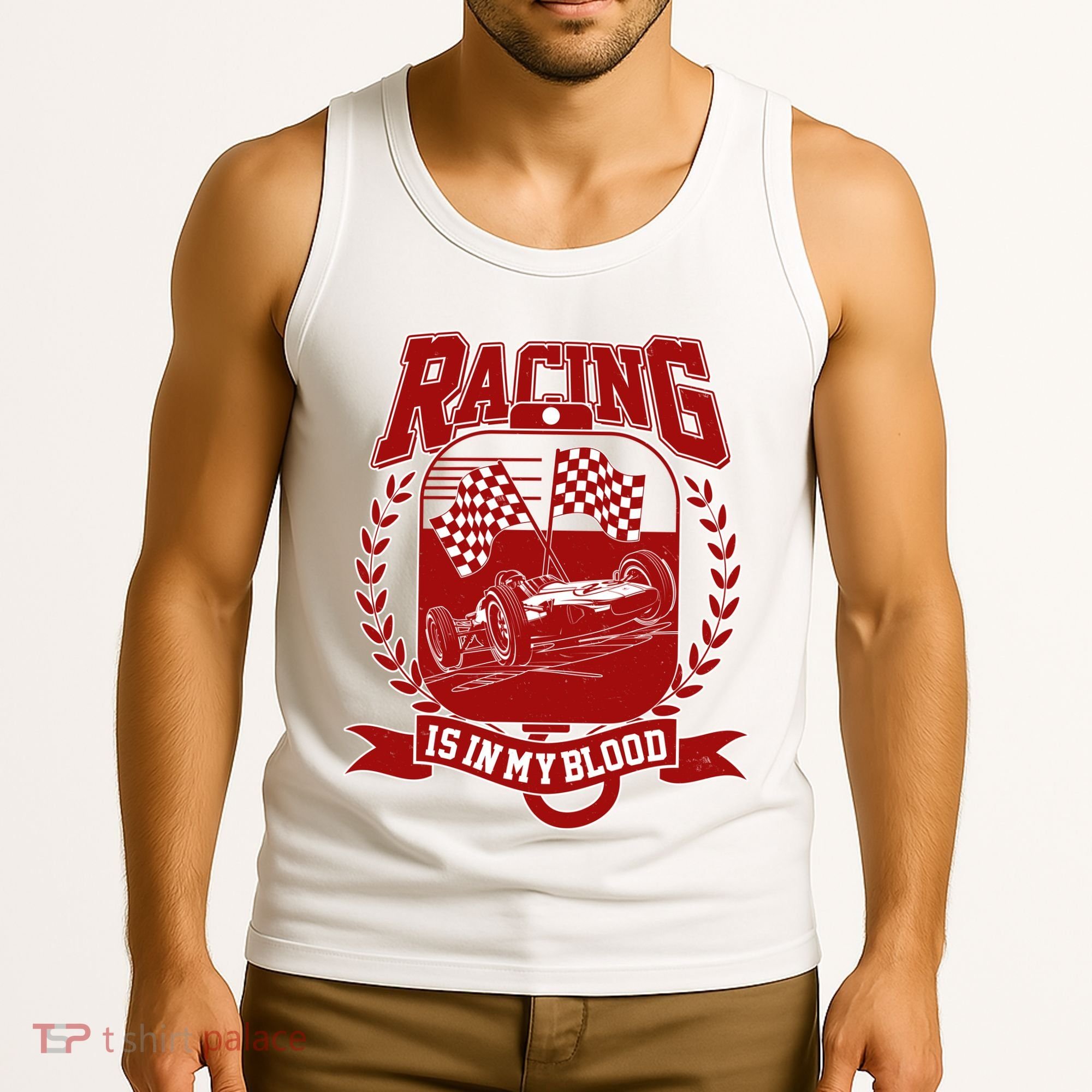 Racing Is In My Blood Tank Top