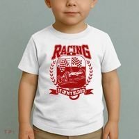Racing Is In My Blood Toddler T-Shirt thumb 2