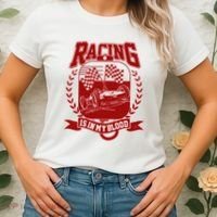 Racing Is In My Blood Women's T-Shirt thumb 2