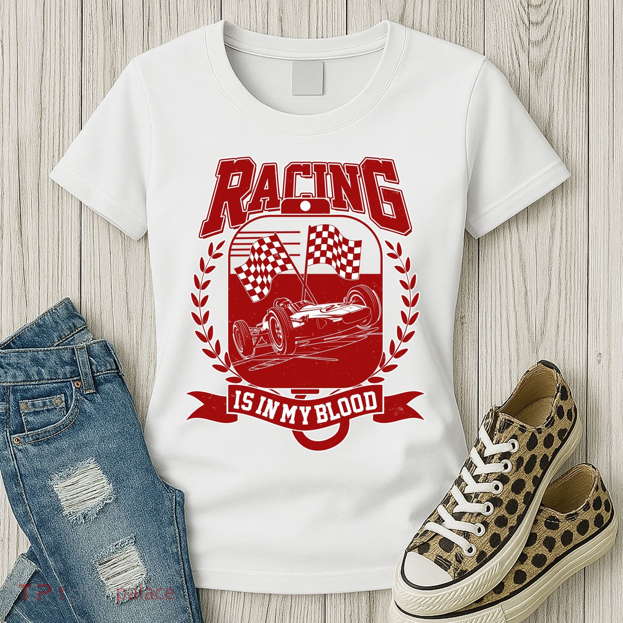 Racing Is In My Blood Women's T-Shirt