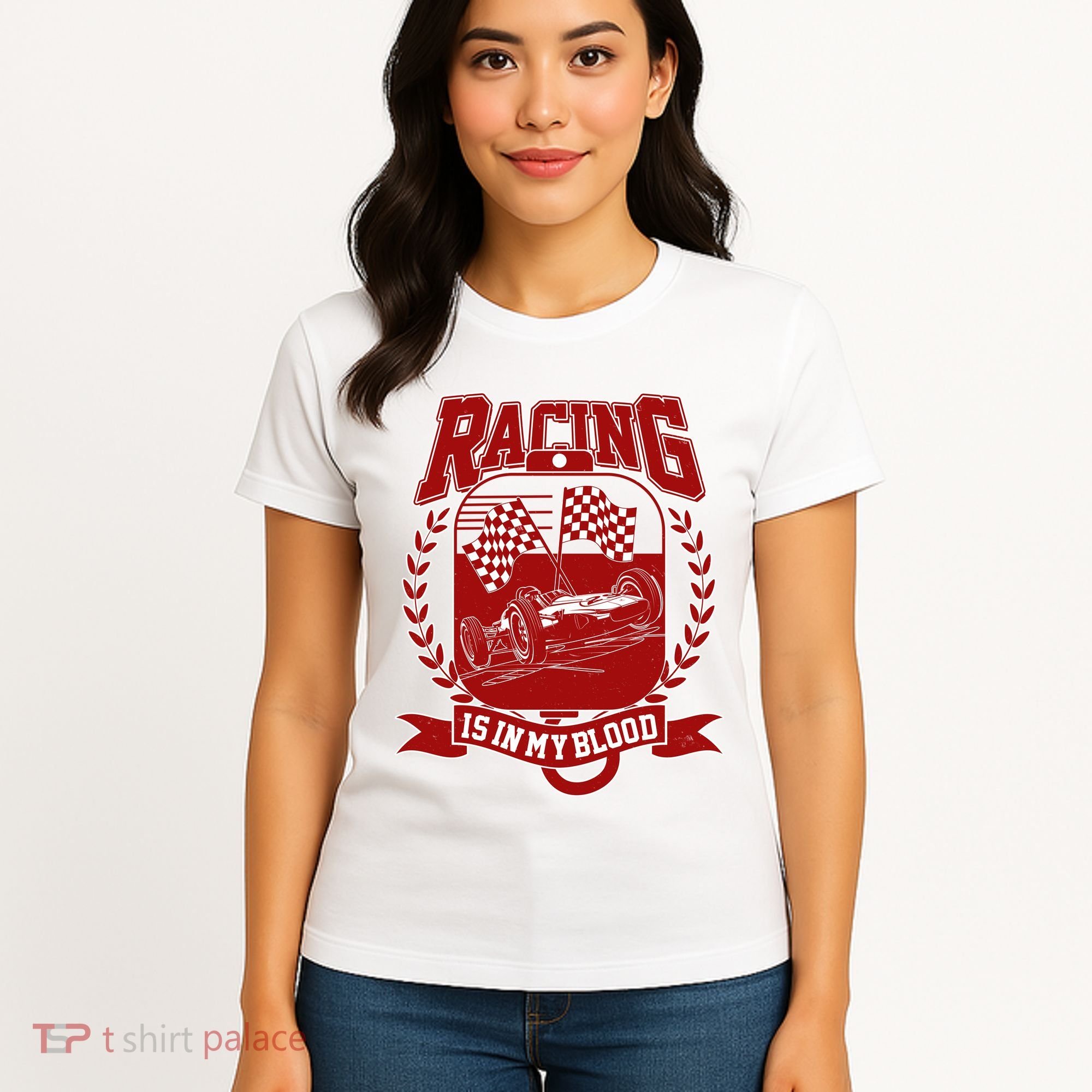 Racing Is In My Blood Women's T-Shirt