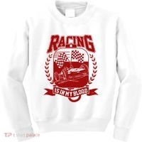 Racing Is In My Blood Kids Sweatshirt thumb 0