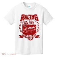 Racing Is In My Blood Kids T-Shirt thumb 0