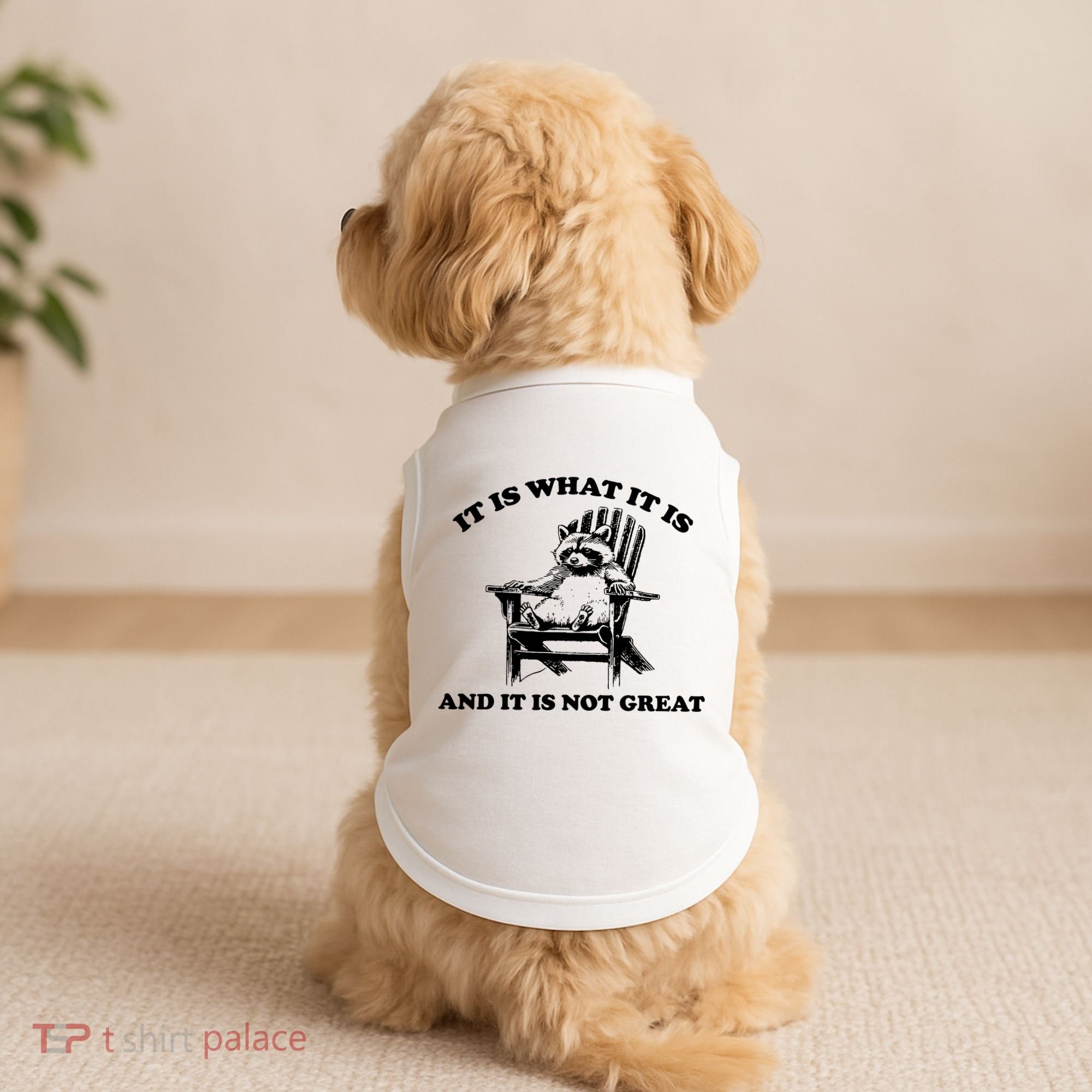 Raccoon It Is What It Is And It Is Not Great Doggie Tank