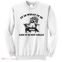 Raccoon It Is What It Is And It Is Not Great Sweatshirt thumb 0