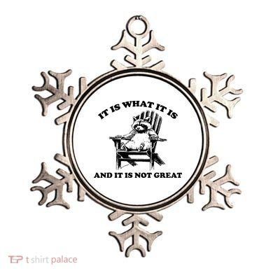 Raccoon It Is What It Is And It Is Not Great Ornament