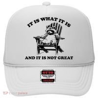 Raccoon It Is What It Is And It Is Not Great Hat thumb 0