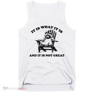 Raccoon It Is What It Is And It Is Not Great Tank Top