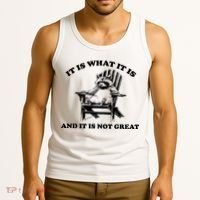 Raccoon It Is What It Is And It Is Not Great Tank Top thumb 3