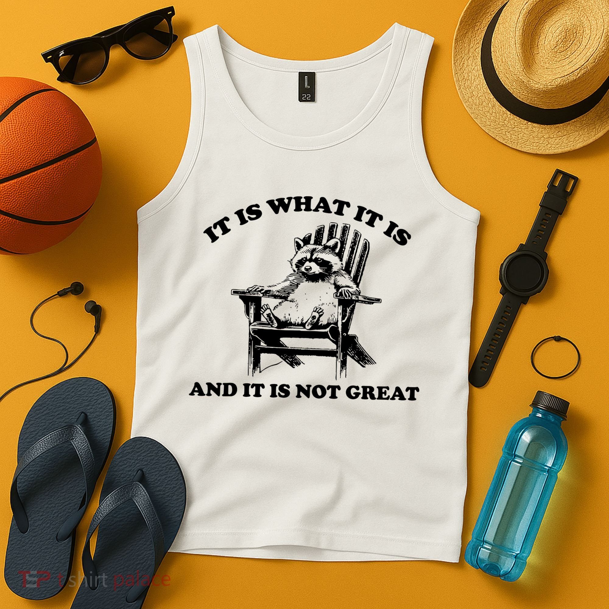Raccoon It Is What It Is And It Is Not Great Tank Top