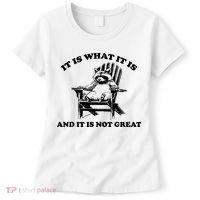 Raccoon It Is What It Is And It Is Not Great Women's T-Shirt thumb 0