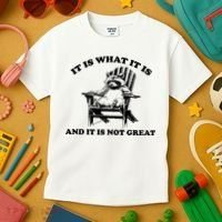 Raccoon It Is What It Is And It Is Not Great Kids T-Shirt thumb 3