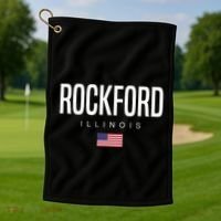 Rockford Illinois Il Golf Towel thumb 1