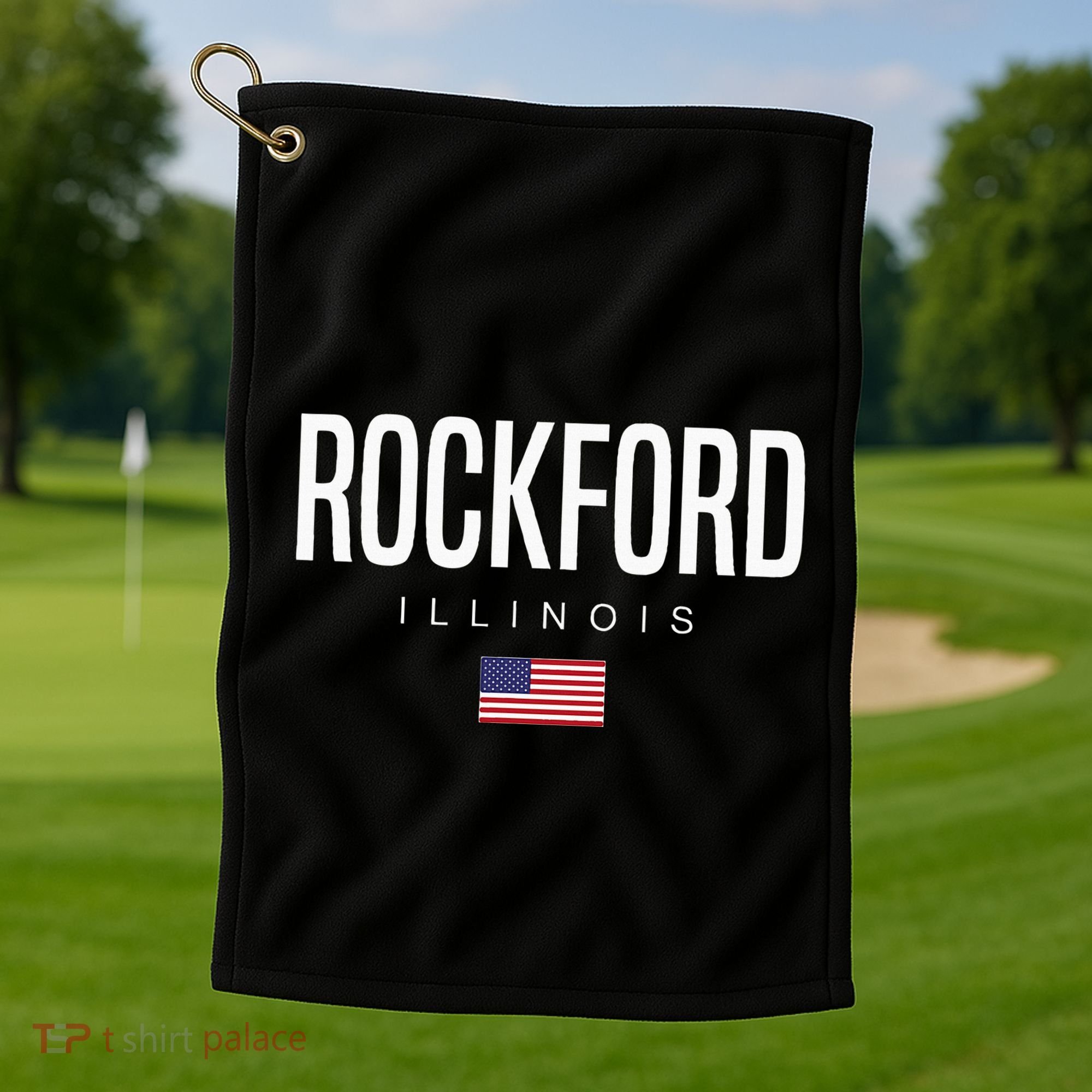 Rockford Illinois Il Golf Towel