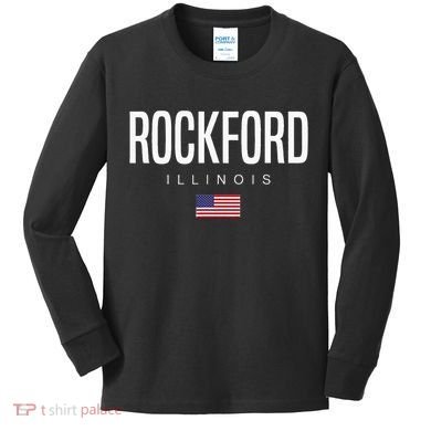 Rockford Illinois Il Kids Long Sleeve Shirt