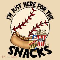 Retro I'm Just Here For The Snacks Funny Baseball Lover Tote Bag thumb 4