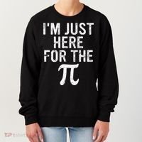 Retro I'm Just Here For The Pi Math Pie Geek Pi Day Women's Sweatshirt thumb 0