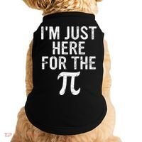 Retro I'm Just Here For The Pi Math Pie Geek Pi Day Doggie Tank thumb 0