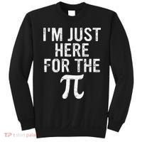 Retro I'm Just Here For The Pi Math Pie Geek Pi Day Sweatshirt thumb 0