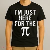 Retro I'm Just Here For The Pi Math Pie Geek Pi Day T-Shirt thumb 3