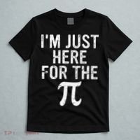 Retro I'm Just Here For The Pi Math Pie Geek Pi Day T-Shirt thumb 5