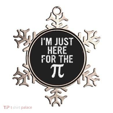 Retro I'm Just Here For The Pi Math Pie Geek Pi Day Ornament