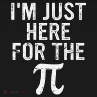 Retro I'm Just Here For The Pi Math Pie Geek Pi Day Ornament thumb 1