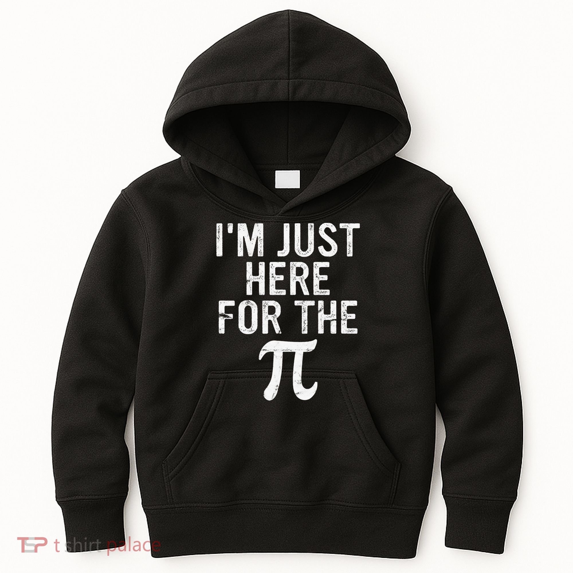 Retro I'm Just Here For The Pi Math Pie Geek Pi Day Kids Hoodie