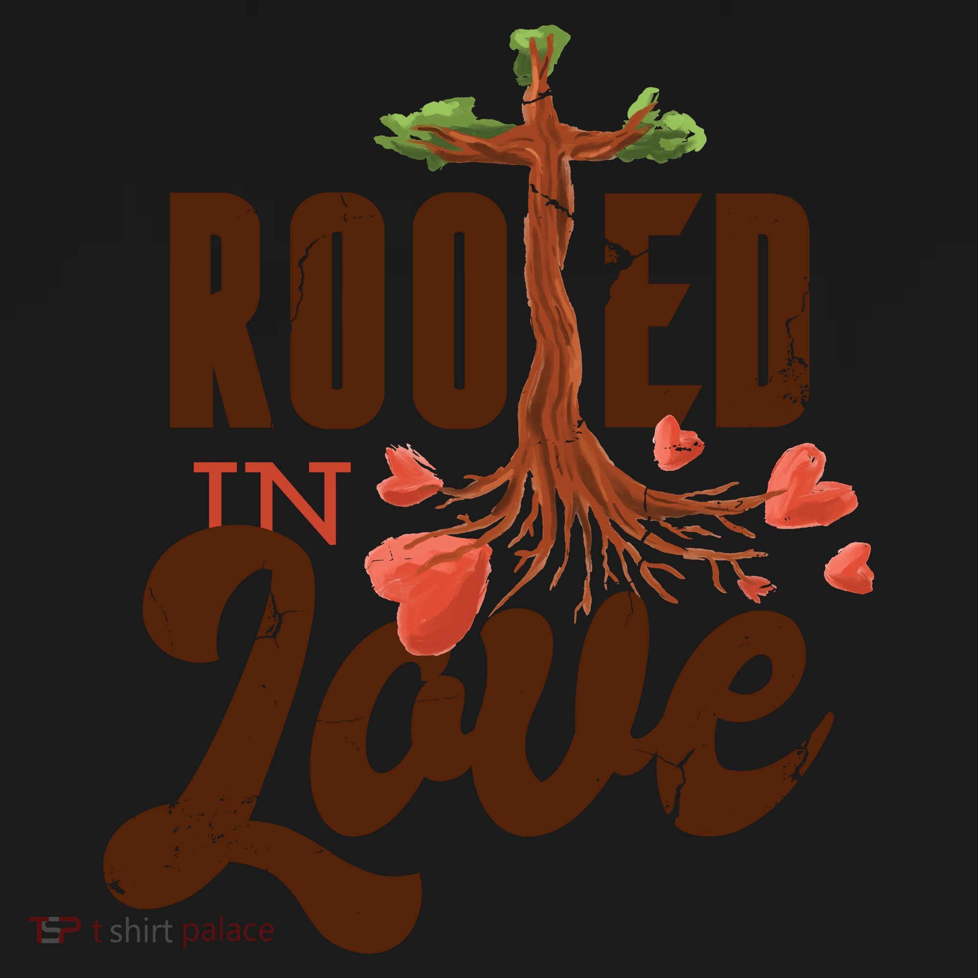 Rooted In Love Jesus Cross Toddler Hoodie