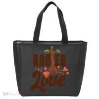 Rooted In Love Jesus Cross Tote Bag thumb 0