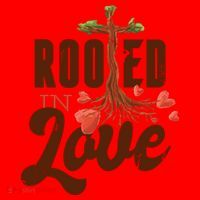 Rooted In Love Jesus Cross Santa Hat thumb 1