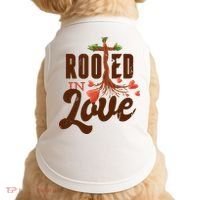 Rooted In Love Jesus Cross Doggie Tank thumb 0