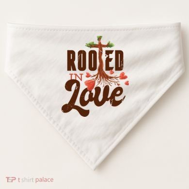 Rooted In Love Jesus Cross USA-Made Doggie Bandana