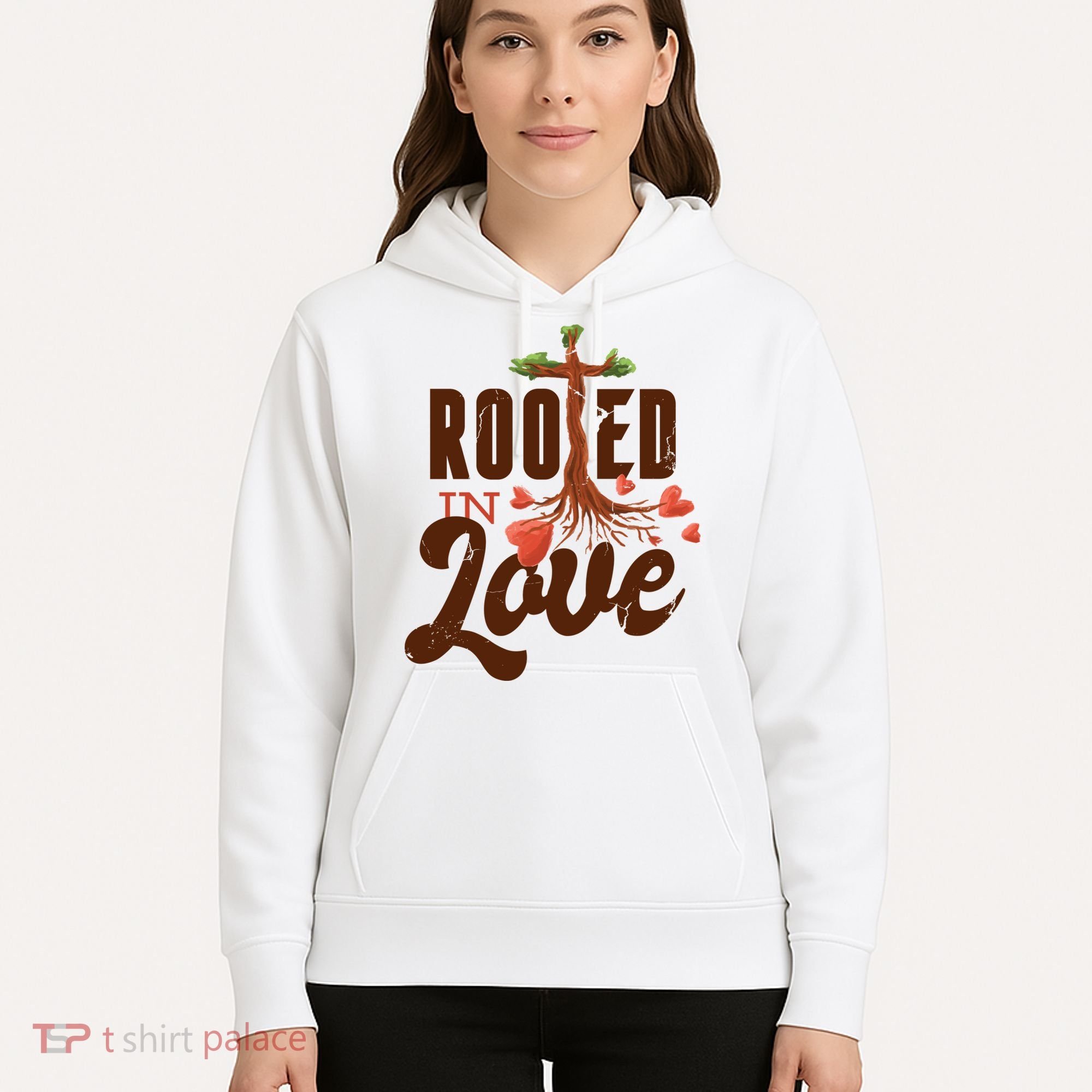 Rooted In Love Jesus Cross Hoodie