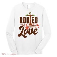 Rooted In Love Jesus Cross Long Sleeve Shirt thumb 0