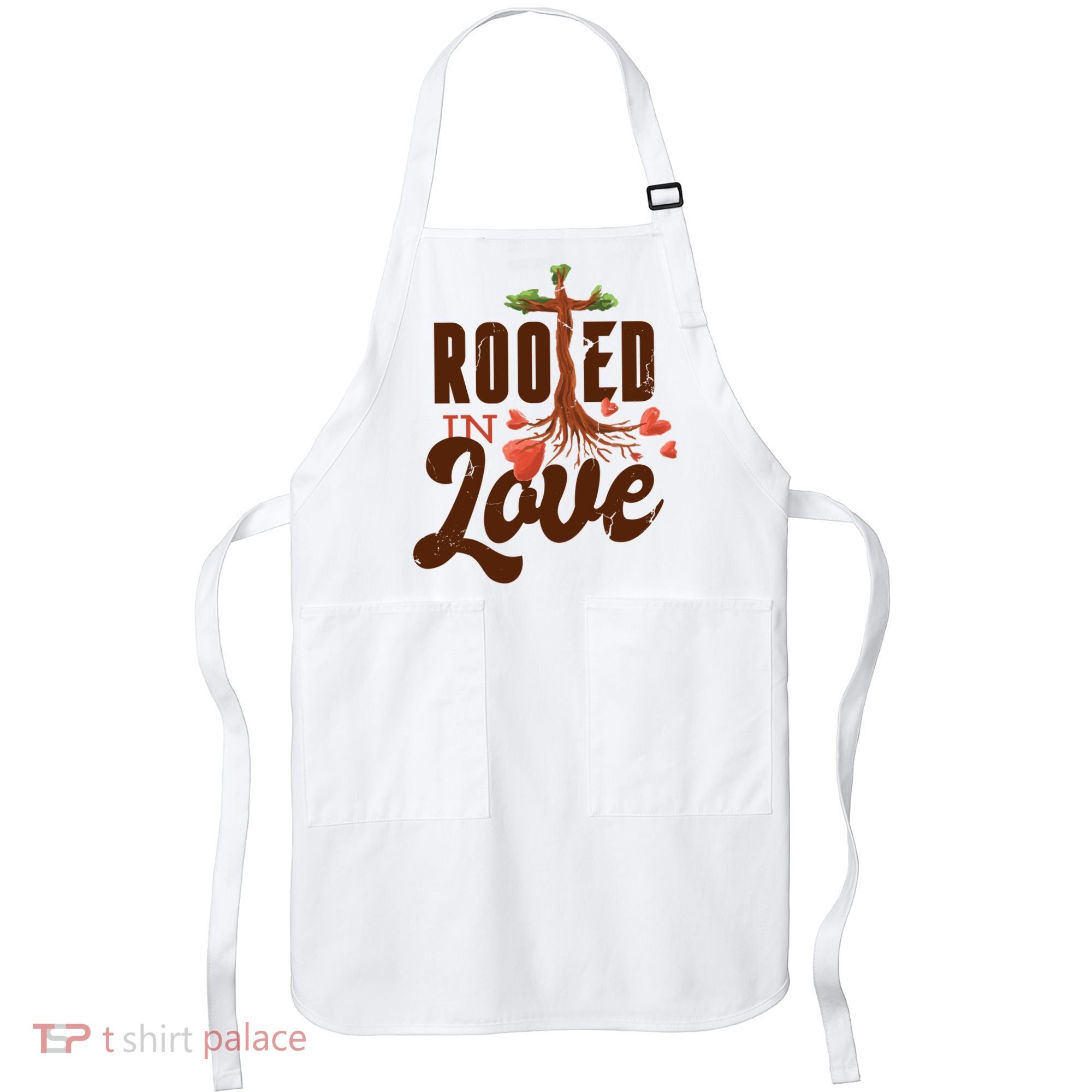 Rooted In Love Jesus Cross Apron