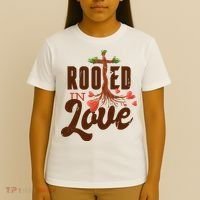 Rooted In Love Jesus Cross T-Shirt thumb 4