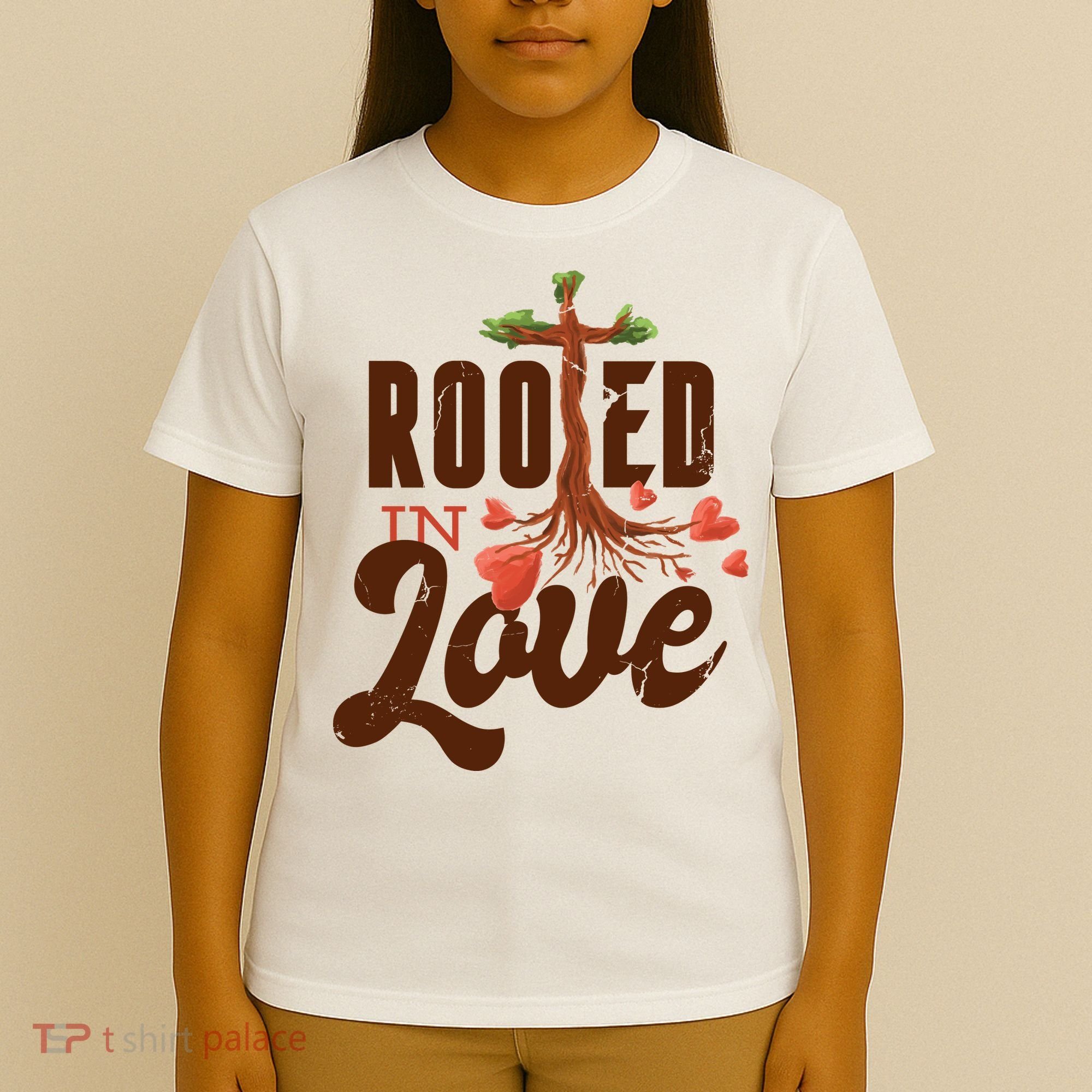 Rooted In Love Jesus Cross T-Shirt
